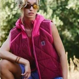 Free people recreation reversible fleece puffer